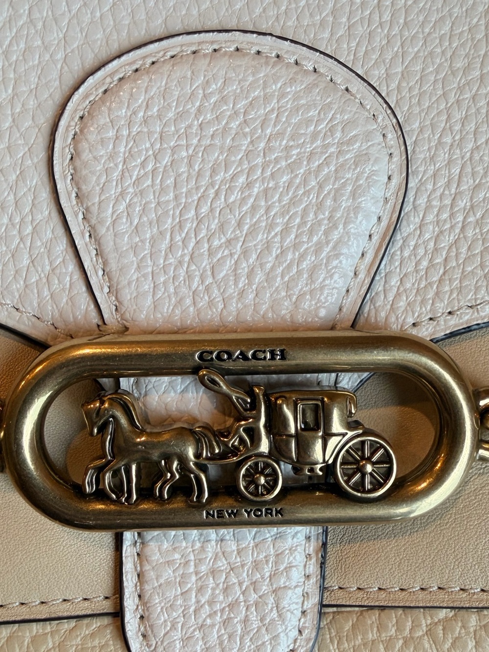 Coach Georgie color block 2 way pebbled leather bag - Picture 10 of 10